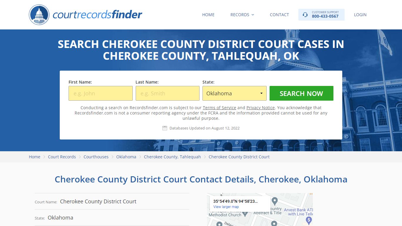 Cherokee County District Court Case Search - Cherokee ...